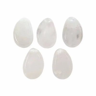 Jewelry - Pierced Rolled Stone Pendant Rock Crystal A 20-30mm X 5 - ARABESK