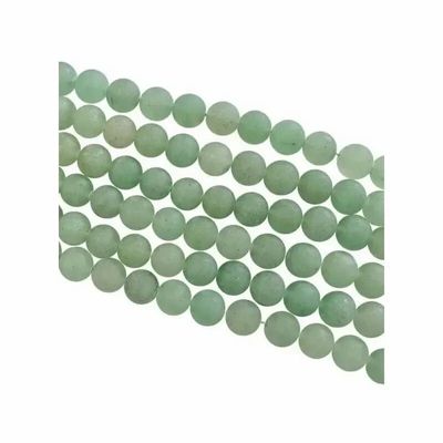 Jewelry - Green Aventurine A matt beads 6mm on a 40cm thread - ARABESK