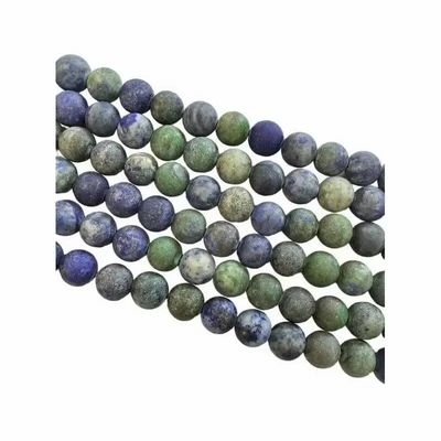 Jewelry - Azurite Malachite matte beads 6mm on a 40cm thread - ARABESK