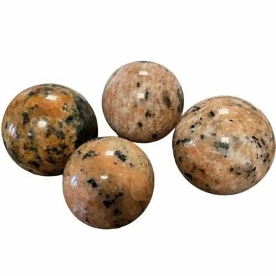 Jewelry - 4 Polished Orange Calcite Spheres 2.129kg - ARABESK