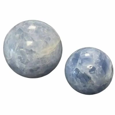Jewelry - 3 Blue Calcite Spheres polished 1.864k - ARABESK