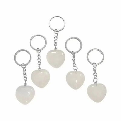 Jewelry - Rock Crystal A Heart Keyring 30mm x 5 - ARABESK