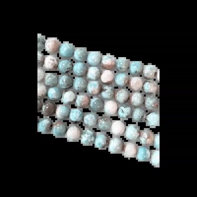 Bijoux - Larimar A perles rondes 5mm sur fil 40cm - ARABESK