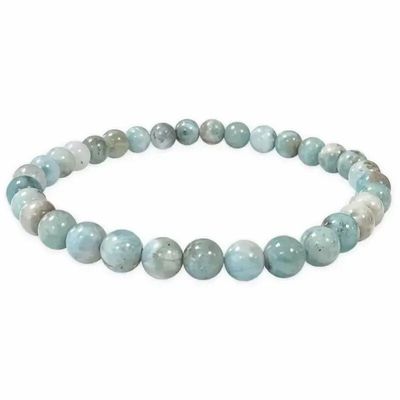 Bracelets - Larimar bracelet beads 5-6mm - ARABESK
