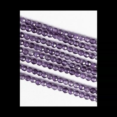 Bijoux - Amethyste Facettée AA perles 3mm sur fil 40cm - ARABESK