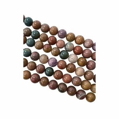 Bijoux - Jaspe océan A perles 8mm sur fil 40cm - ARABESK