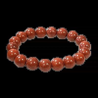 Bracelets - 10mm pearls Red Jasper A bracelet - ARABESK