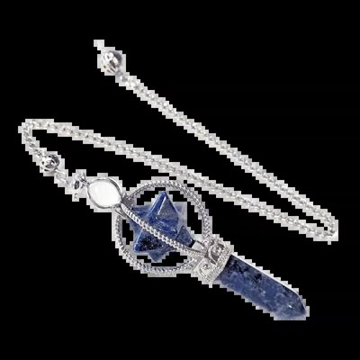 Bijoux - Pendule Lapis Lazuli Merkaba 6 faces - ARABESK