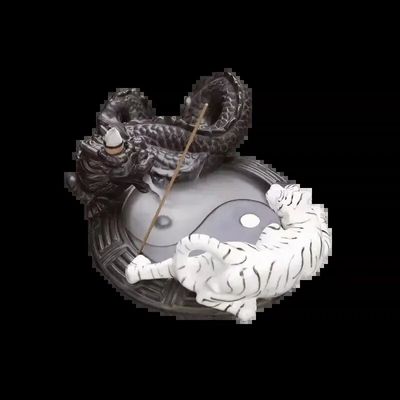 Scents - Backflow Dragon Incense Holder - Tiger 17cm - ARABESK