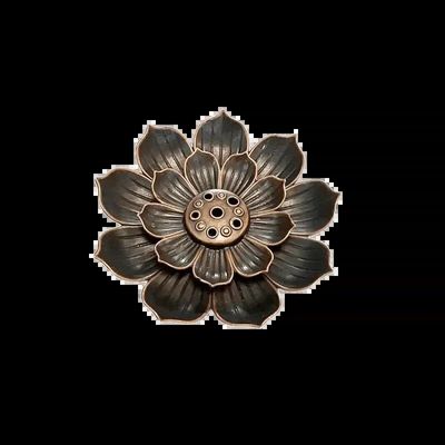 Scents - Lotus Flower Metal Incense Holder 6 cm - ARABESK