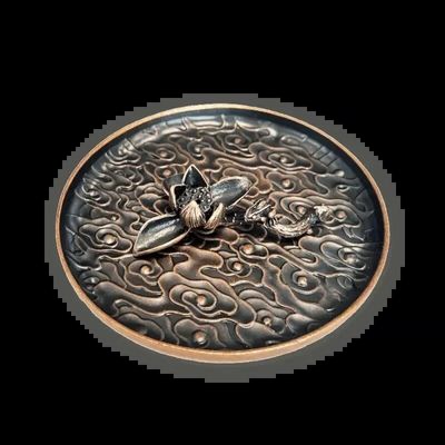 Senteurs - Porte Encens Métal Lac de Lotus 12cm - ARABESK