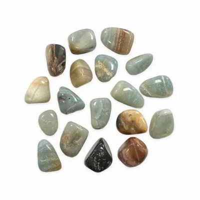 Jewelry - Amazonite Multicolor AB tumbled stones 2-3cm 250g - ARABESK