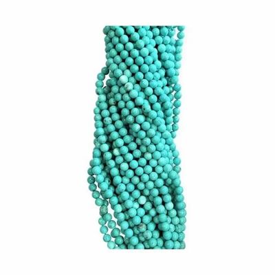 Jewelry - Natural turquénite Howlite dyed A 4mm beads on 40cm wire - ARABESK