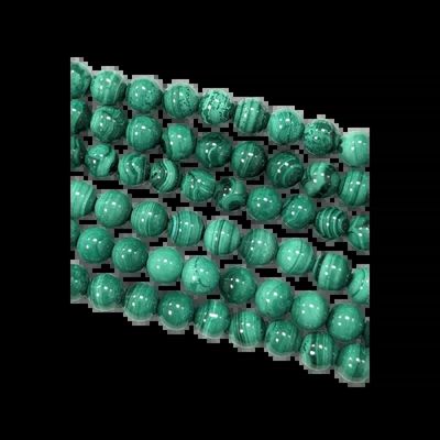 Jewelry - Clear Malachite AA beads 7mm on 40cm wire - ARABESK