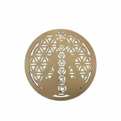 Jewelry - 7 Chakras wooden plaque 30cm - ARABESK
