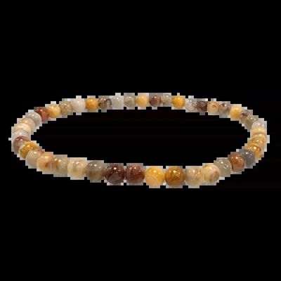 Bracelets - Bracelet Agate Crazy Lace perles 4mm - ARABESK