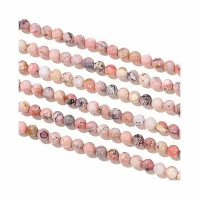 Jewelry - Pink Opal beads 6mm on 40cm wire - ARABESK
