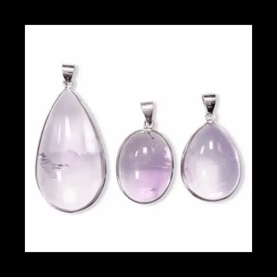 Bijoux - Pendentif Argent 925 Amethyste AAA 3 pièces 17.08g - ARABESK