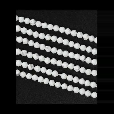 Bijoux - Howlite Facettée A perles 3mm sur fil 40cm - ARABESK