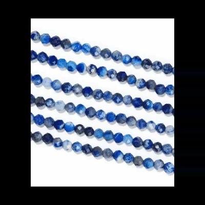 Jewelry - Faceted Lapis Lazuli A 3mm beads on 40cm wire - ARABESK
