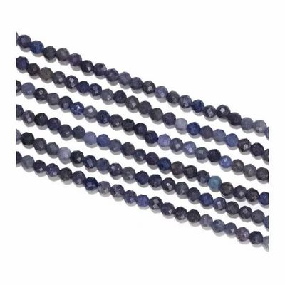 Jewelry - Faceted Blue Sapphire AB beads 3mm on 40cm wire - ARABESK