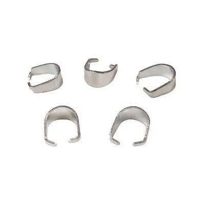 Jewelry - Silver Stainless Steel Clip Clasps 10mm x100 - ARABESK