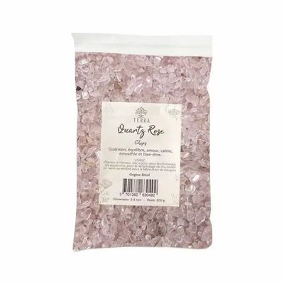 Bijoux - Quartz Rose A Chips de pierres naturelles 3-5mm 500g - ARABESK