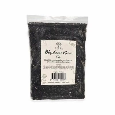 Bijoux - Obsidienne Noire A Chips de pierres naturelles 3-5mm 500g - ARABESK