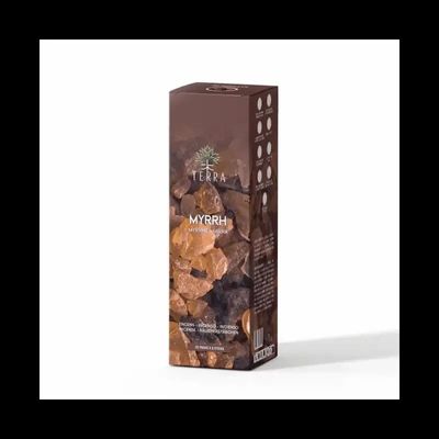 Scents - TERRA Myrrh incense without charcoal 12grs - ARABESK