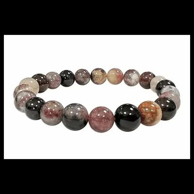 Bracelets - A grade multicolor turmaline 8mm pearls bracelet - ARABESK