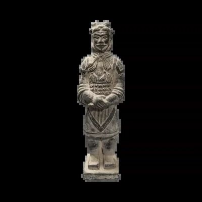 Sculptures, statuettes et miniatures - Statue Noire en Terracotta Général 24cm - ARABESK