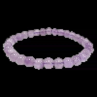 Bracelets - Bracelet Amethyste Claire A perles 6-6.5mm - ARABESK