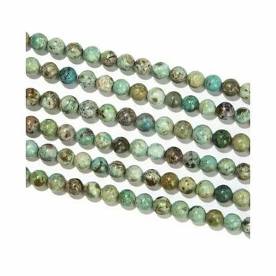 Jewelry - Chrysocolla A beads 10mm on 40cm wire - ARABESK