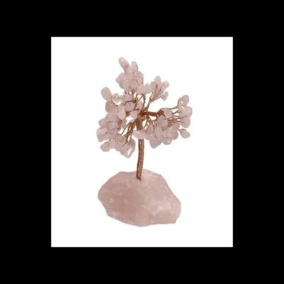 Jewelry - Tree of Life Rose Quartz on Druse Rose Quartz 12-13cm - ARABESK
