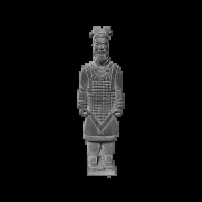 Sculptures, statuettes and miniatures - Black Statue in General Terracotta 20cm - ARABESK