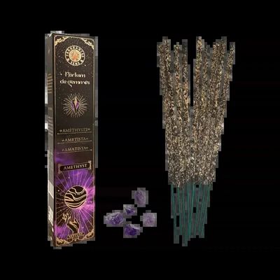 Senteurs - Encens Fragrances & Sens Parfum de Gemmes Améthyste Smudge Stick 20g - ARABESK