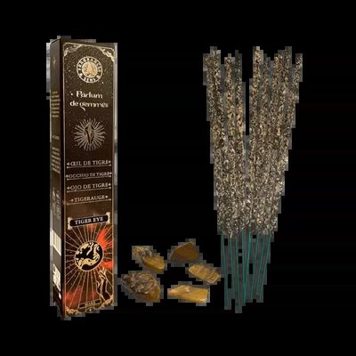 Scents - Incense Fragrances & Sens Perfume of Gems Tiger Eye Smudge Stick 20g - ARABESK