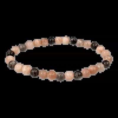 Bracelets - Dark Multi-Colored Moonstone Bracelet A beads 6-7mm - ARABESK