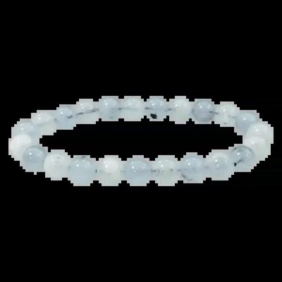 Bracelets - Bracelet Aigue Marine A perles 8-9mm - ARABESK