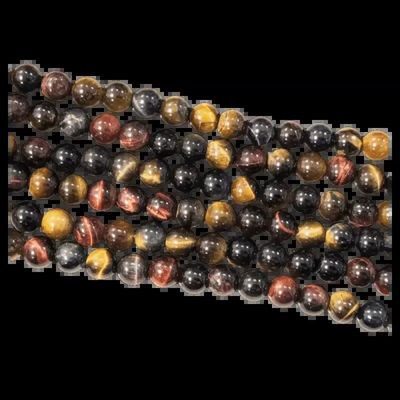 Jewelry - Multicolor Tiger Eye A beads 6mm on 40cm thread - ARABESK