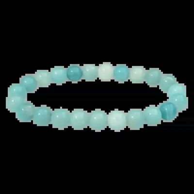 Bracelets - Amazonite Brazil Bracelet A beads 8mm - ARABESK