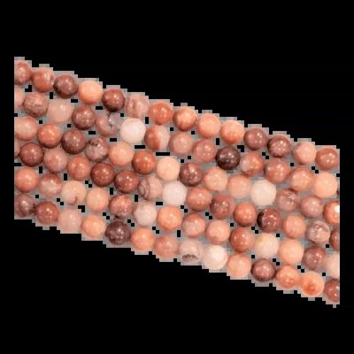 Jewelry - Aventurine Apricot Pink A beads 6mm on 40cm wire - ARABESK