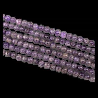 Bijoux - Amethyste perles 4mm sur fil 40cm - ARABESK
