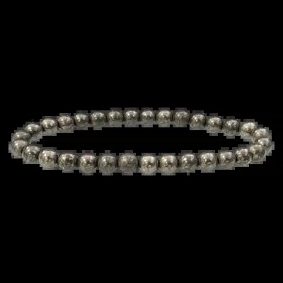 Bracelets - Orange Pyrite A 6mm pearls Bracelet - ARABESK