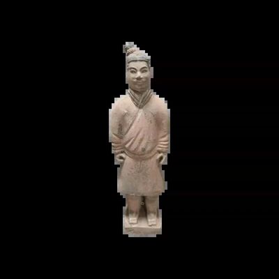 Sculptures, statuettes and miniatures - Antique Terracotta Warrior Colorful Statue 22cm - ARABESK