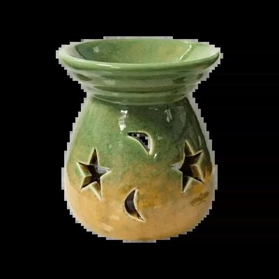 Scents - Green Gradient Ceramic Oil Burner 8.5cm - ARABESK