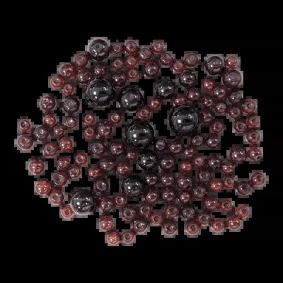 Jewelry - Pack of AA Red Garnet Round Beads 3mm to 9mm - ARABESK