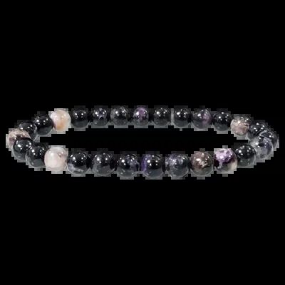 Bracelets - Charoite Bracelet A beads 7-7.5mm - ARABESK