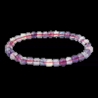 Bracelets - Bracelet Fluorite multicolore AAA perles 6mm - ARABESK