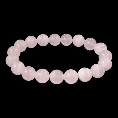 Bracelets - Bracelet Calcite Pink AA beads 10mm - ARABESK